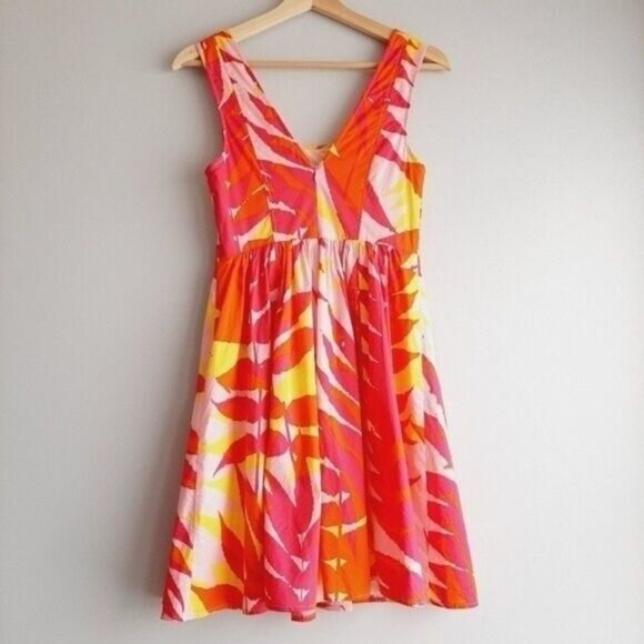 PLENTY DRESSES by Tracy Reese Anthro Summer Fit & Flare Floral Dress Sz 0 Flaw - Picture 6 of 13